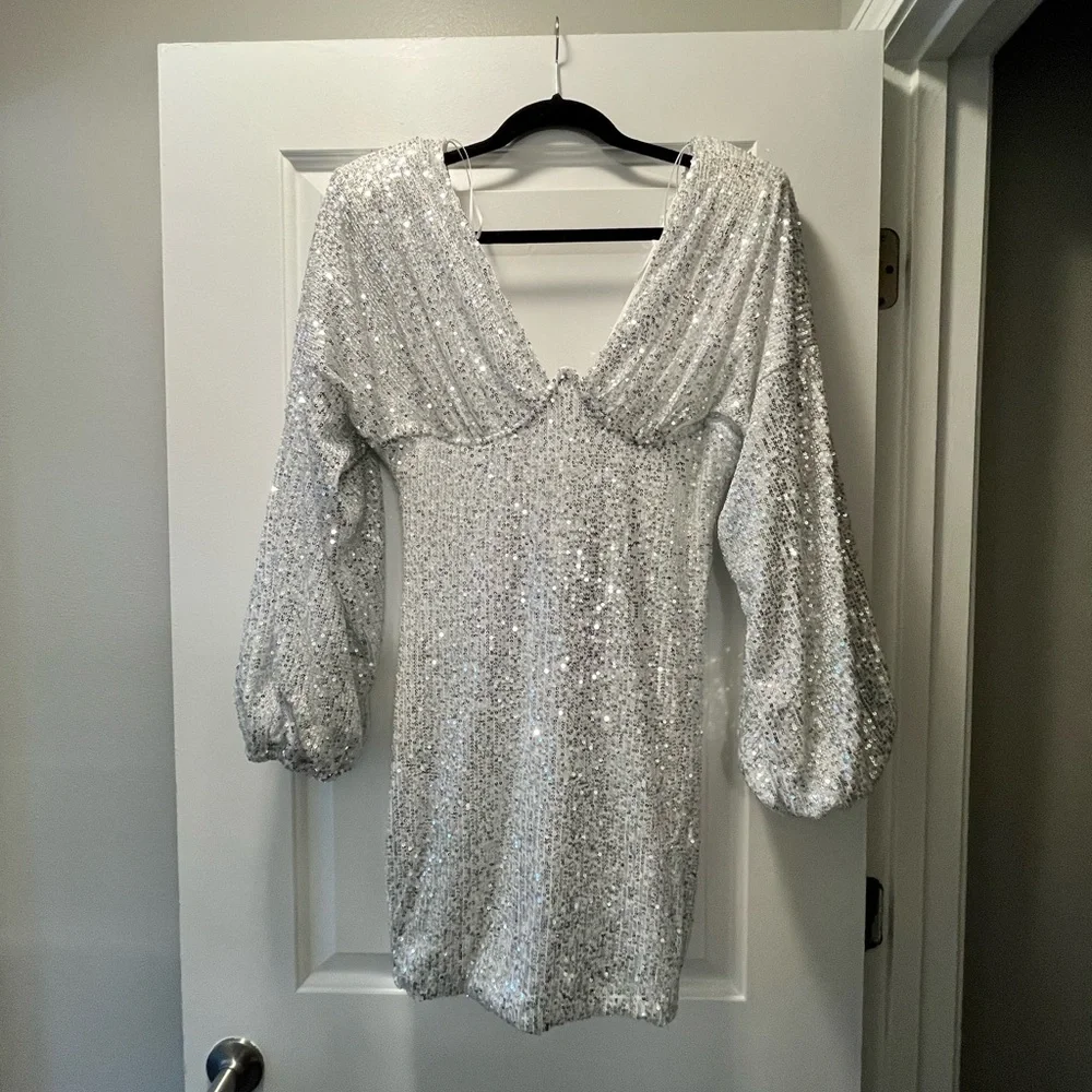 Fashion Nova Kiss Me Under The Moon Mini Dress - White size XL - Picture 5 of 9